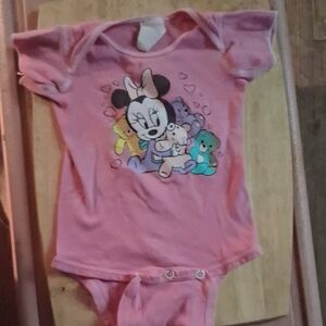 Charming Pink Cartoon Bodysuit for Kids